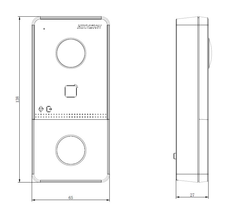 HikVision DS-KV6113-PE1(C) Вызывная панель