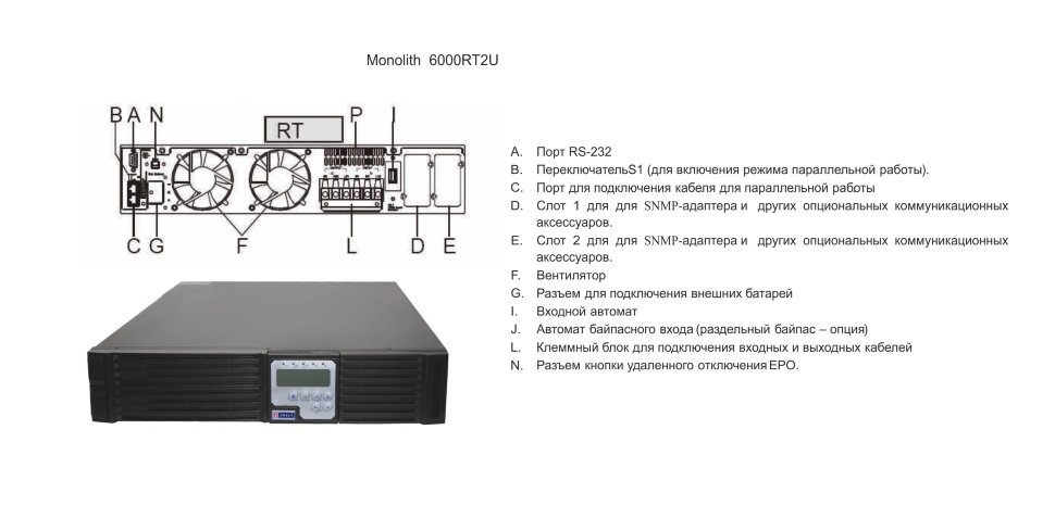 ELTENA Monolith B 6000RТ2U Источник бесперебойного питания