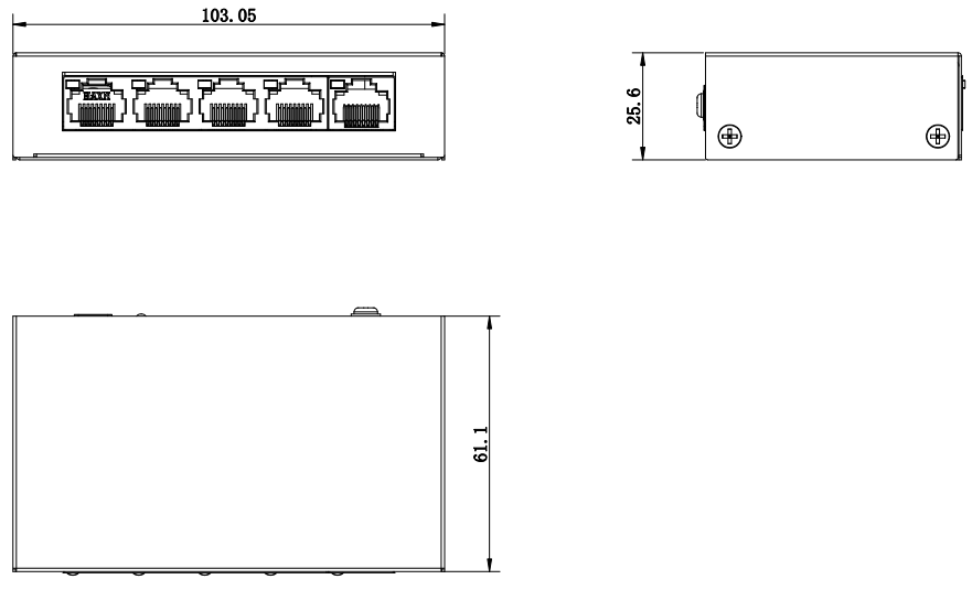 HikVision DS-3E0105P-E (B) коммутатор