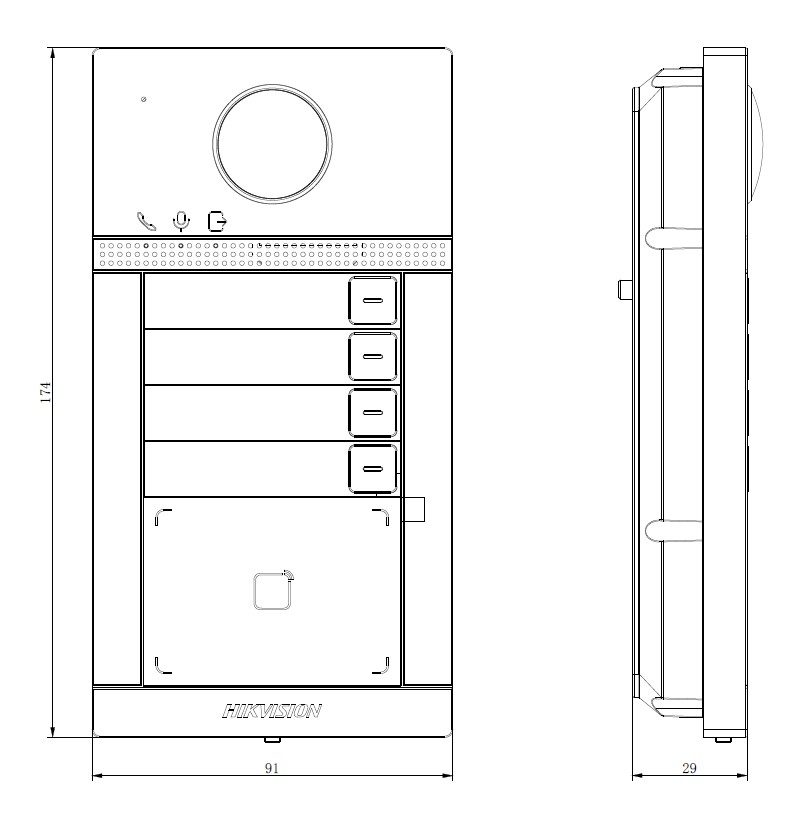 HikVision DS-KV8413-WME1(C) Вызывная панель