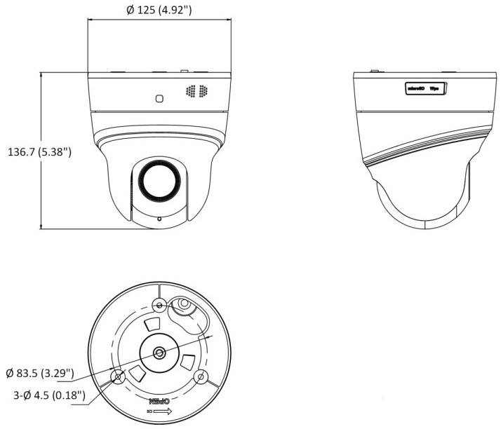 HiWatch PTZ-N2204I-D3(B) (2.8-12 мм) Видеокамера IP