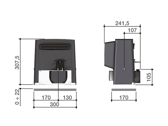 CAME BX708AGS combo KIT Комплект автоматики для откатных ворот