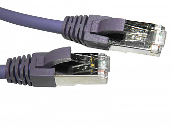 Netko Патч-корд FTP4 cat.6a, 5.0м, литой коннектор, фиолетовый, LSZH, CKC Netko Патч-корд FTP4 cat.6a, 5.0м, литой коннектор, фиолетовый, LSZH, CKC