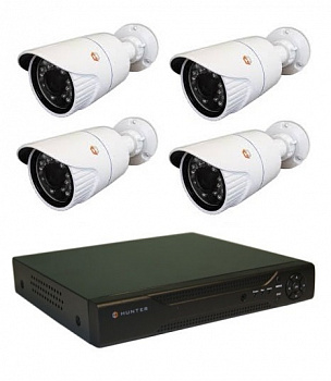 Hunter IP KIT-4/63 Комплект видеонаблюдения на 4 камеры 1,3Mp Hunter IP KIT-4/63 Комплект видеонаблюдения на 4 камеры 1,3Mp