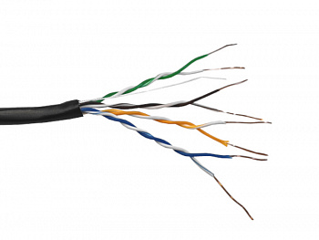 Netko Кабель UTP4 cat.5е, одножильный, 305м, Cu, наружный, Проходит Fluke тест, черный Gold Netko Кабель UTP4 cat.5е, одножильный, 305м, Cu, наружный, Проходит Fluke тест, черный Gold