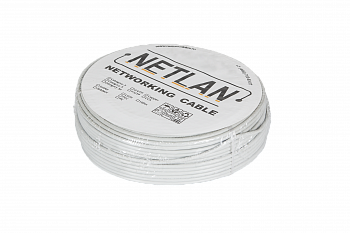 NETLAN EC-C2-32123A-WT-3 Кабель коаксиальный NETLAN EC-C2-32123A-WT-3 Кабель коаксиальный