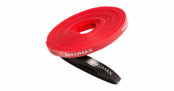 NIKOMAX NMC-CTV05M-09-RL-BK Стяжка-липучка нарезаемая NIKOMAX NMC-CTV05M-09-RL-BK Стяжка-липучка нарезаемая
