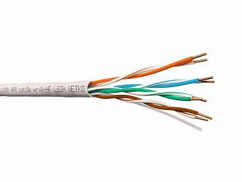 Netko Кабель U/UTP4 cat.5e, 4 пары 24 AWG BC, 305м, нг(А)-HF LSZH Netko Кабель U/UTP4 cat.5e, 4 пары 24 AWG BC, 305м, нг(А)-HF LSZH