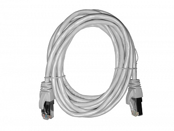 Netko Патч-корд FTP4 cat.5е, 3.0м, BC, LSZH, серый, литой коннектор Optima