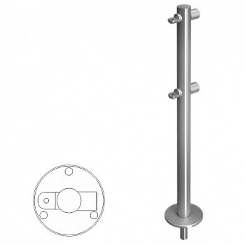 OXGARD ВЗР 1996Р.20-01 Стойка ограждения съемная i-образная с 2-мя полупетлями  OXGARD ВЗР 1996Р.20-01 Стойка ограждения съемная i-образная с 2-мя полупетлями