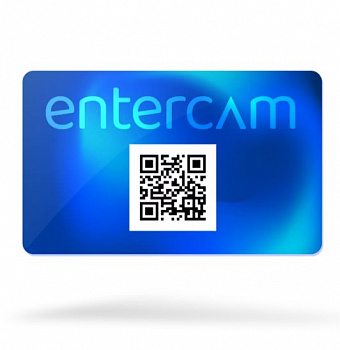 Entercam Пластиковая карта с платежным QR-кодом Entercam Пластиковая карта с платежным QR-кодом