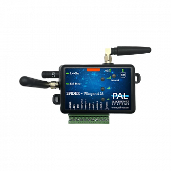 PAL-ES SPIDER- Wiegand-26 GSM/Bluetooth-модуль для ворот и шлагбаума PAL-ES SPIDER- Wiegand-26 GSM/Bluetooth-модуль для ворот и шлагбаума