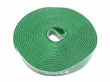 Netko Лента-липучка многоразовая 10мм*3м, с насечками для отрыва (каждые 2 см), зеленая Optima