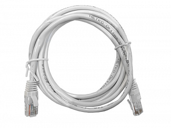 Netko Патч-корд UTP4 cat 5e, 2,0м, ВС, LSZH, белый, литой коннектор Optima Netko Патч-корд UTP4 cat 5e, 2,0м, ВС, LSZH, белый, литой коннектор Optima