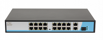 GIGALINK GL-SW-F005-16P Неуправляемый коммутатор PoE GIGALINK GL-SW-F005-16P Неуправляемый коммутатор PoE