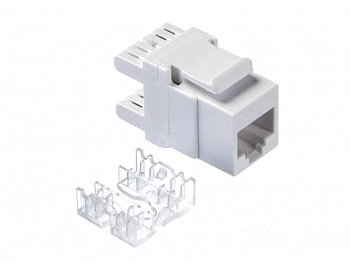 Netko Модуль Keystone неэкранированный, RJ45, cat.5е, 180°, под инструмент, белый