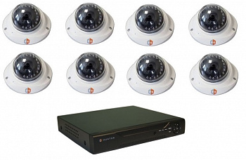 Hunter IP KIT-8/72 Комплект видеонаблюдения на 8 камер 1,3Mp PoE Hunter IP KIT-8/72 Комплект видеонаблюдения на 8 камер 1,3Mp PoE