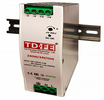 FARADAY 240W/24V/DIN Блок бесперебойного питания FARADAY 240W/24V/DIN Блок бесперебойного питания