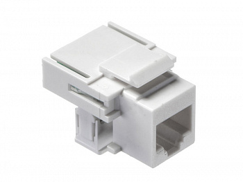 Netko Модуль Keystone неэкранированный, RJ11 (6p4c), 110/Krone тип, 90°, под инструмент, белый, 