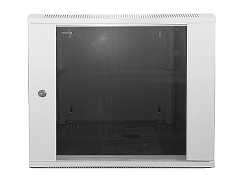 Netko Шкаф настенный 6U серия SOLO (540х600х315), передняя дверь стекло, собранный, серый "A"  Netko Шкаф настенный 6U серия SOLO (540х600х315), передняя дверь стекло, собранный, серый "A"