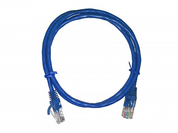 Netko Патч-корд UTP4 cat 5e, 1,0м, ВС, LSZH, синий, литой коннектор Optima Netko Патч-корд UTP4 cat 5e, 1,0м, ВС, LSZH, синий, литой коннектор Optima