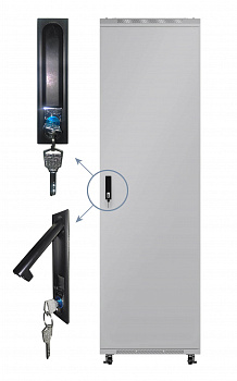 Netko Дверь для шкафа серии Expert 22U Ширина 800, металлическая, серая