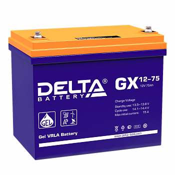 Delta GX 12-75 Аккумуляторная батарея Delta GX 12-75 Аккумуляторная батарея