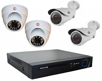 Hunter MHD KIT-4/4 Комплект видеонаблюдения на 4 камеры 2Mp Hunter MHD KIT-4/4 Комплект видеонаблюдения на 4 камеры 2Mp