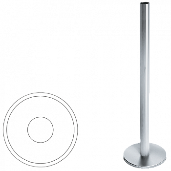 OXGARD ВЗР 2442.05 Стойка ограждения передвижная базовая 