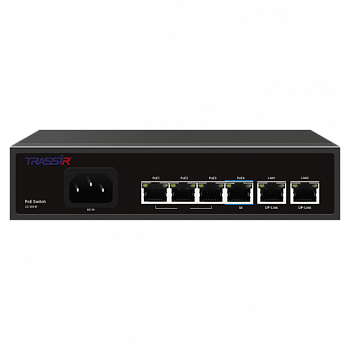 TRASSIR TR-NS1206-65-4PoE Коммутатор TRASSIR TR-NS1206-65-4PoE Коммутатор