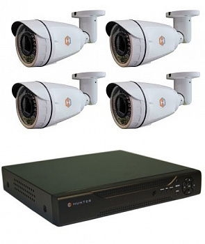 Hunter IP KIT-4/66 Комплект видеонаблюдения на 4 камеры 2Mp Hunter IP KIT-4/66 Комплект видеонаблюдения на 4 камеры 2Mp