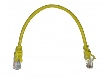 Netko Патч-корд UTP4 cat 5e, 0,25м, ВС, LSZH, желтый, литой коннектор Optima Netko Патч-корд UTP4 cat 5e, 0,25м, ВС, LSZH, желтый, литой коннектор Optima
