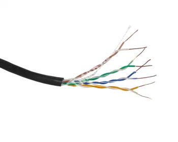 Netko Кабель UTP4 cat.5е, одножильный, 305м, Cu, наружный, Проходит Fluke тест, черный Silver