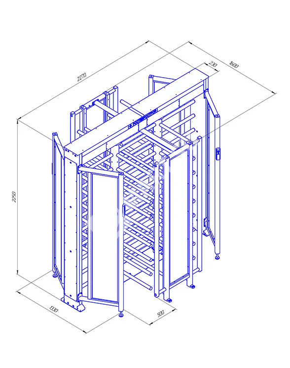Ростов-Дон ПР2С/4М2 НЕРЖ Полноростовой роторный турникет