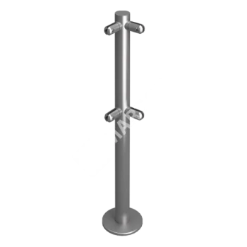 OXGARD под стекло L-образная H=400 мм Стойка ограждения 