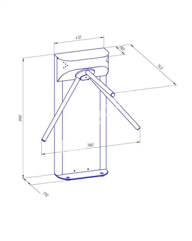 Ростов-Дон Т83М1 (УТ) уличный вариант Турникет