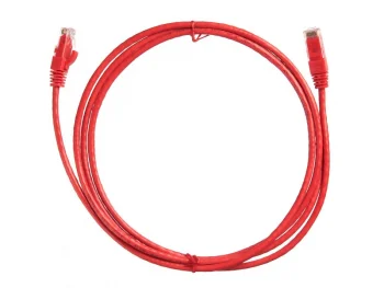 Netko Патч-корд UTP4 cat.6, 2.0м, литой коннектор, красный, CKC