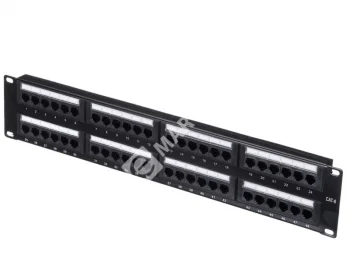 Netko Патч-панель UTP, 19", 48 портов RJ45, cat.6, 2U, Krone Type, "L"