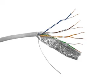 Netko Кабель FTP4 cat.5е, одножильный, экранированный, 305м, Cu, Проходит Fluke тест, серый Silver