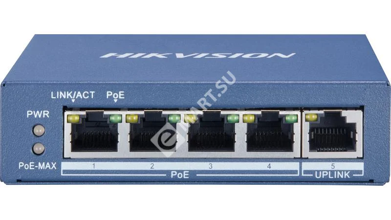 HikVision DS-3E0505P-E/M коммутатор