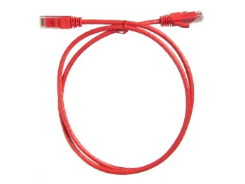 Netko Патч-корд UTP4 cat.6, 1.0м, литой коннектор, красный, CKC