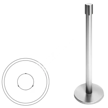 OXGARD ВЗР 2387.02 (5 метров красный с тормозом) Стойка ограждения передвижная с ремнем 